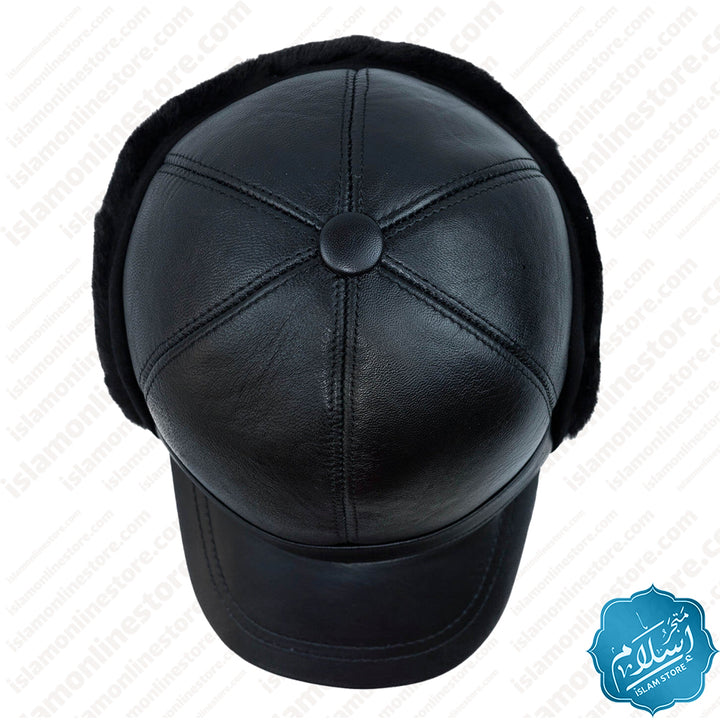 Men's leather hat - Ş061