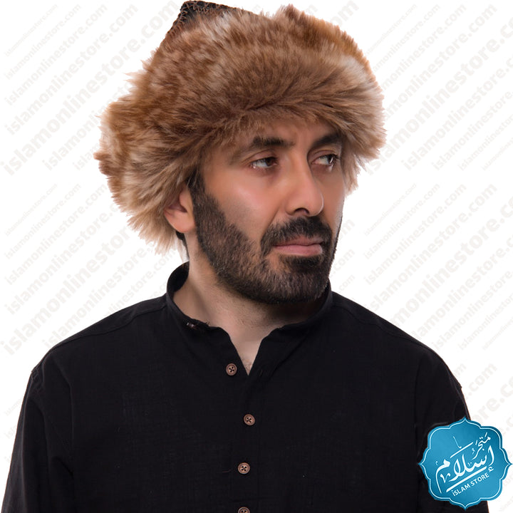 Men's leather hat -  Ş092