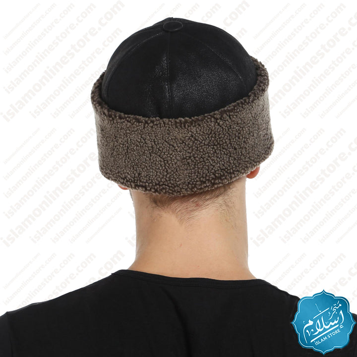 Men's leather hat -Ş094