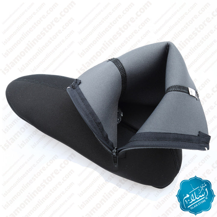 Slippers Leather Black Color 2 ISLAM STORE